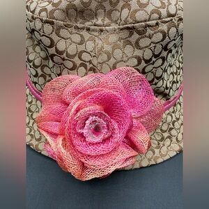 Coach monogram bucket hat for girls